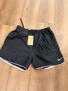 Nike Black Athletic Shorts with White Trim